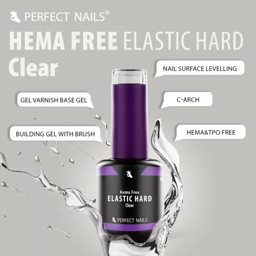 HEMA-fri gel polish basgel i klar nyans för professionell nagelbehandling.
